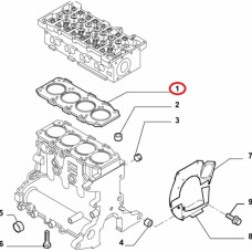 Silindir Kapak Conta  Doblo - Linea 1,6 JTD  (0,82)