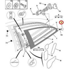 KELEBEK CAM BAGLANTI SOMUNU PARTNER II-BERLINGO II-PARTNER T