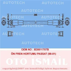 ÖN FREN HORTUMU PASSAT 98-01