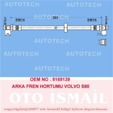 ARKA FREN HORTUMU VOLVO S60 00 XC70 02 S70 00 S80 00-06 TVV12 TVV14 TVV15