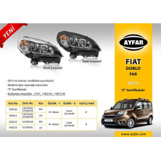 FAR SAĞ KROM ÇERÇEVELİ FIAT DOBLO 15