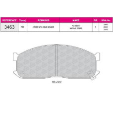 fren balatasi on wva 20002 mazda e2200 kia besta 2-2d 92-