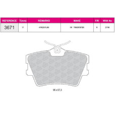 fren balatasi arka vwa 21748 volkswagen vw transporter t4 2-4 2-5 2-8 96-