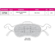 fren balatasi on wva 23154  ford focus daw dbw dfw dnw 1998-2004 1-6i 16v 1098-