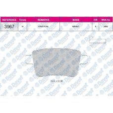 fren balatasi arka  vwa 24692 kangoo 1-5dci 1-6 16v 2008-