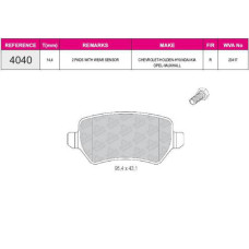 fren balatasi arka wva 23417 opel astra h 1-4 1-6 04=- hyundai ix20 1-4 16v 1-4c