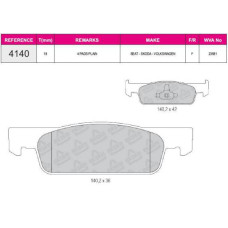 fren balatasi on wva 25702-25703-25725  clio iv 2012- twingo iii 2014- log