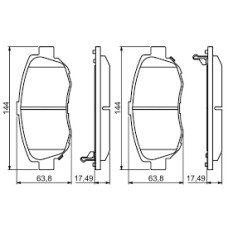 ÖN BALATA PAJERO 3.2 3.8 07 10 LAND CRUISER J12 3.0D-4D 4.0 01/03 10