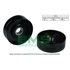 ALTERNATÖR GERGİ RULMANI LGN 2.0 16V 95-01 SAFRANE II 2.0 16V 96-00 VOLVO C70 2.