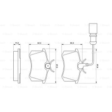 disk balata arka wva 23516 87x529x17 mm ikaz kablolu vw sharan 97-10seat alhambr