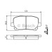 fren balatasi on- wva 23836 -  123x595x17 mm  -toyota avensis verso 0801-