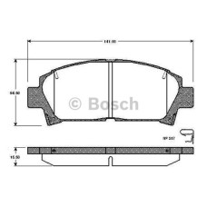 fren balatasi on  wva 21961  toyota avensis 0997-0403 carina e 1293-0997 ika