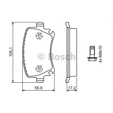 disk balata arka wva 23823  87x529x17 mm  ikaz kablolu fluence megane ii iii 207