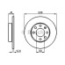 fren diski on 6d-236mm astra f ascona c corsa a-b vectra a 1979-