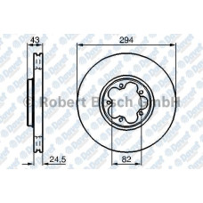 fren diski on havali 294mm ford transit v184 2-2 2-4tdci 2000-