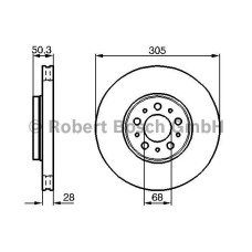 fren diski on havali 305mm s60 i 00-10 s80 i 98-06 v70 i 97-00 v70 ii 00-07 xc70