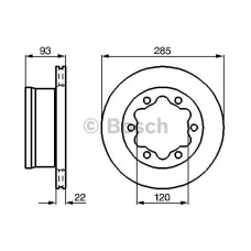 fren diski arka havali 284-80mm sprinter 2t-3t 901-902-903 208d 214 212d cift te