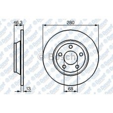 FREN DISKI ON 280MM A4 94-00   ####