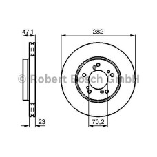 fren diski on havali 282mm  honda  crv 2-0 16v 95- hrv 1-6 16v 98-