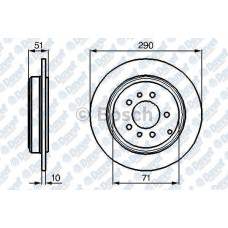 FREN DISKI ARKA 296mm P607 2.0 2.0HDI 2.2HDI 2.7HDI 3.0 V6 02 / 00>