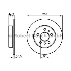 fren diski arka duz 265mm 5 delik renault laguna i 1-8 1-9d 2-0 16v