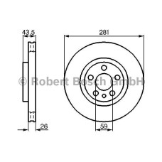 fren diski on havali 281mm  fiat  scudo 1-9d 95- 1-9td 97-  citroen  jumpy 1-9