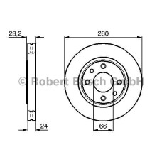 fren diski on havali 260mm p406 95-