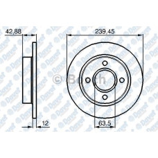 fren diski on ford fiesta 1-25i 16v 95-  ka 1-3i 96-   mazda 121 iii 1996-