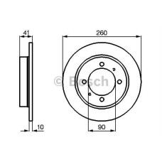 fren diski arka  260 mm  volvo s40 i 1-6 16v 97-  2-0 16v 95-99 2-0 turbo 00-