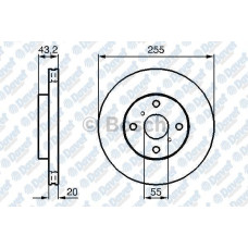 fren diski on havali 255mm yaris 99-