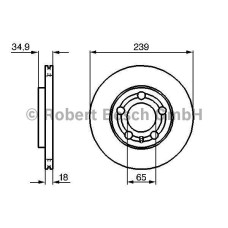 fren diski on havali 239mm fox 03- polo 02-09 fabia 99-