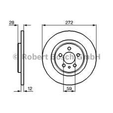 fren diski arka duz 272mm p807 c8 02-