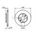 fren diski on havali 260mm renault  clio iii 1-2 1-4 1-5dci 1-6 05- megane ii 1