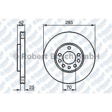 fren diski on havali 285mm vectra c 1-6i 16v 0901-0705  z16 xe -ecotec-