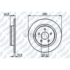 FREN DISKI ARKA 279.9mm C30 06-12 C70 II 07-13 S40 II 05-12 V50 04-10