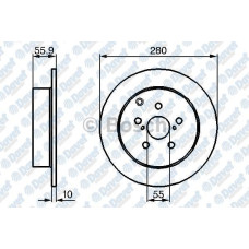 fren diski arka toyota avensis t25 2003-