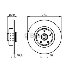 fren diski arka rulmanli 274mm renault laguna ii scenic ii 1-8 1-9dci 2-0 2-2 3-