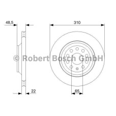 fren diski arka 310mm golf v 05-08 golf vi 08- golf vii 12- passat 05- passat