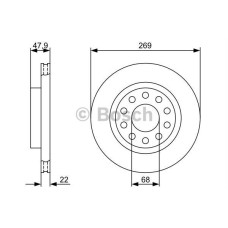 fren diski arka a6 97-05 allroad 02-05