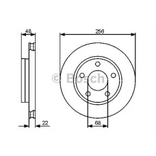 fren diski arka 256mm audi a4  8db5  10-1997-10-2001  vw passat  3b3b6  10-200