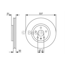 fren diski on 337mm opel insignia 08- 18 jant