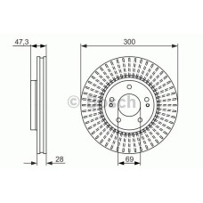 fren diski on havali 300mm hyundai tucson sonata v 2-4i 2-0i 2-0crdi 07-