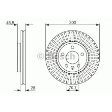 fren diski on havali 300mm opel astra j 1-4i 1-6i 1-6i turbo 1-7cdti 09- chevro