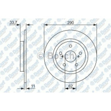 fren diski arka 292mm toyota avensis 1-6 1-8 1-0 2-2d 4d 08-