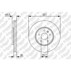 on fren diski 17inch 321 30-28 mm astra j 1-3 1-7cdti 1-4 1-6 2-0cdti 09- astra