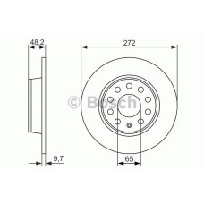 fren diski arka 272mm jetta iii 05- golf vi 08- caddy 10- scirocco 08- a3 07