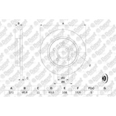 arka fren disk aynasi focus iii 11- olcu:271x11