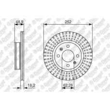 fren diski on havali 252-4 hyundai i10 08-12 1-1 crdi dizel kia picanto 04-11 1-