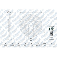 on fren diski  29528-26mm  a-class w176 12- b-class w246 11- cla-class w117