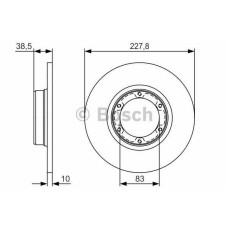 fren diski on 6d-228mm r12 69-94 e-no:0986478103